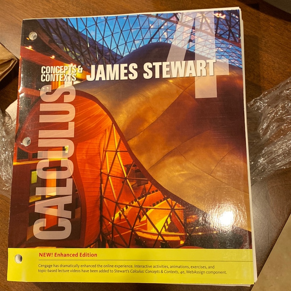 Calculus concepts & contexts new edition by James Stewart - new